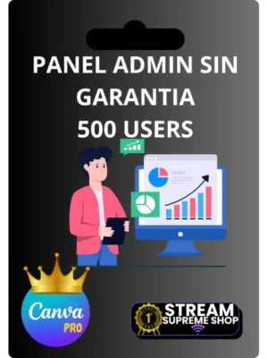 Canva panel 500 USERS Sin garantia