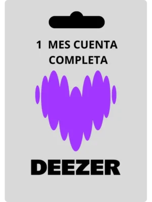 Deezer 1 mes cuenta completa Automatico