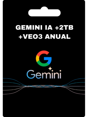 GEMINI IA +2TB +VEO3 ANUAL - Completa